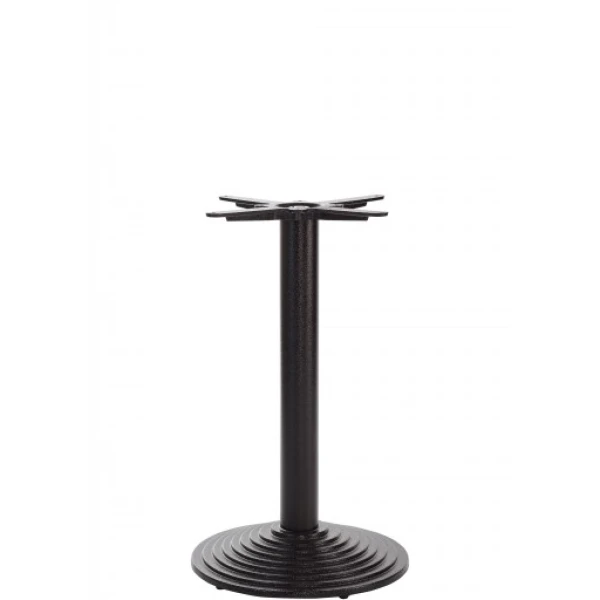 Black Cast Iron Round Step Table Base - Medium - Height - 720 mm