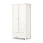 Marine 2 Door Combination Wardrobe - Surf White