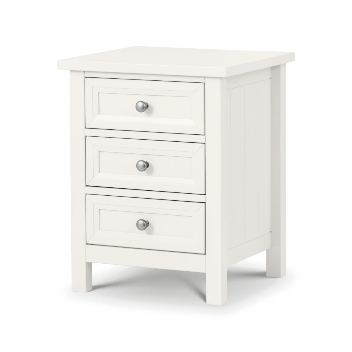 Marine 3 Drawer Bedside - Surf White