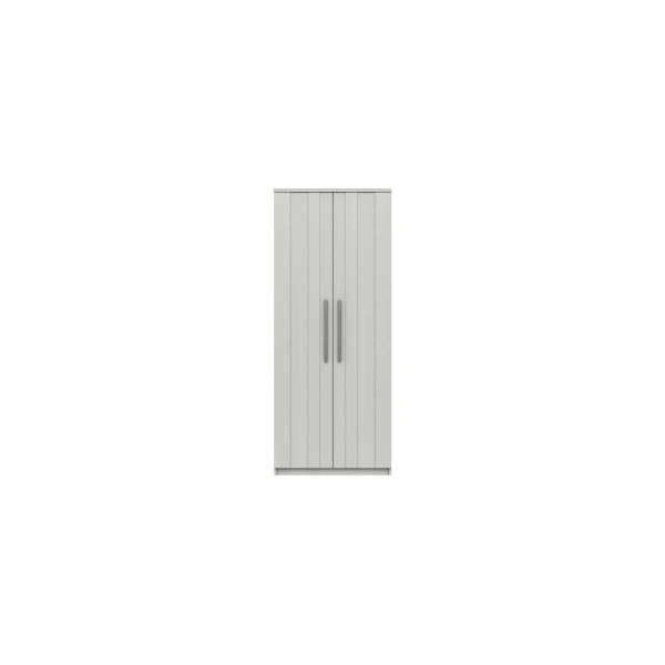 Midas Two Door Wardrobe - White Woodgrain