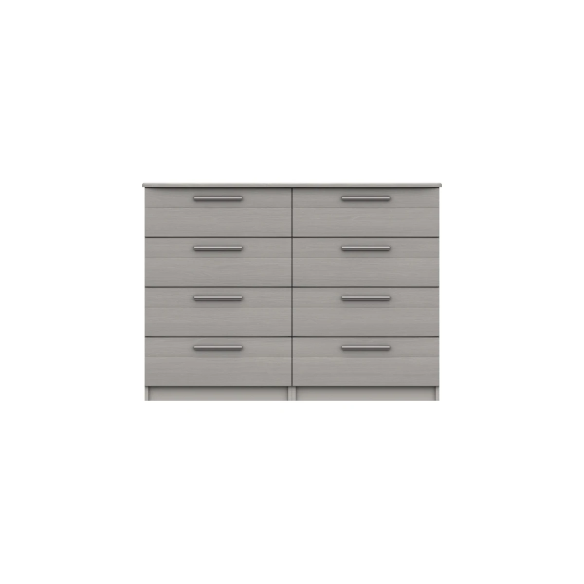 Midas Four Drawer Double Chest - Light Grey Woodgrain