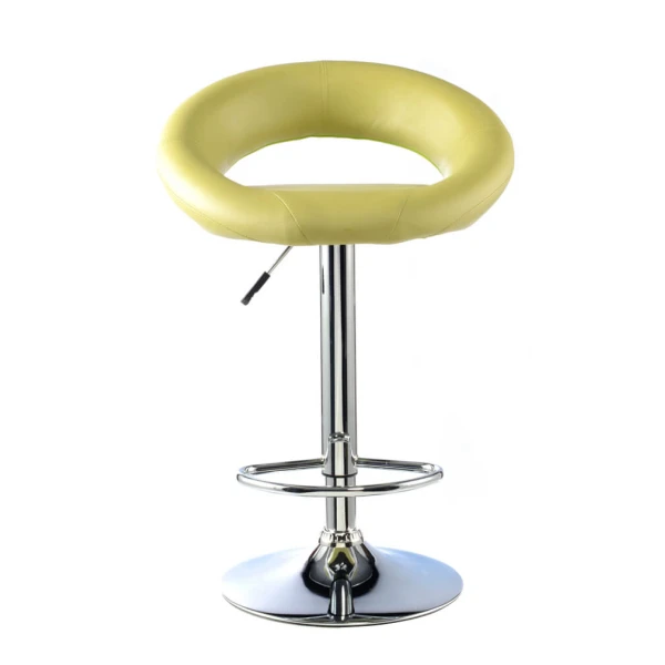 Furrai  Bar Stool PU Chrome & Lime (2s)