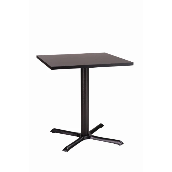 Elliot Black Table Base Square Laminate Top