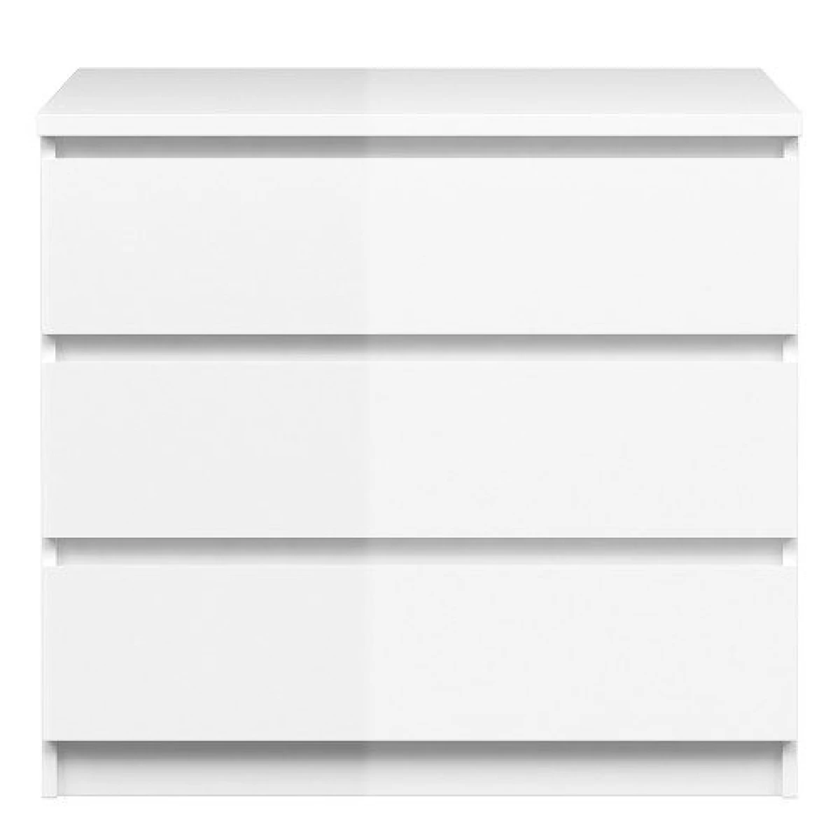 Chena Chest of 3 Drawers in White High Gloss