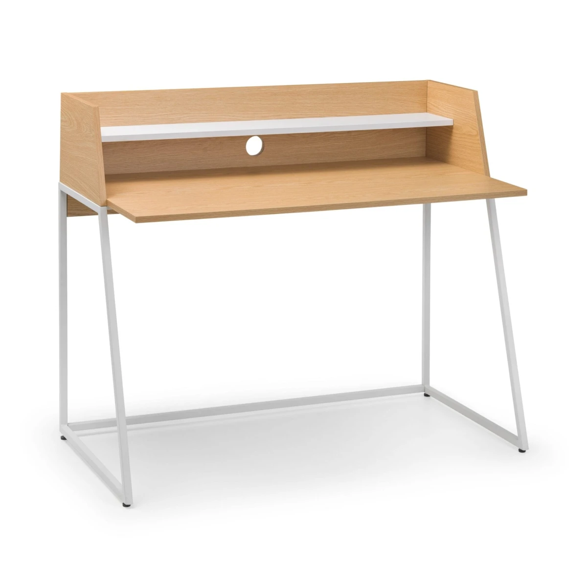 Polymer Desk White/Oak