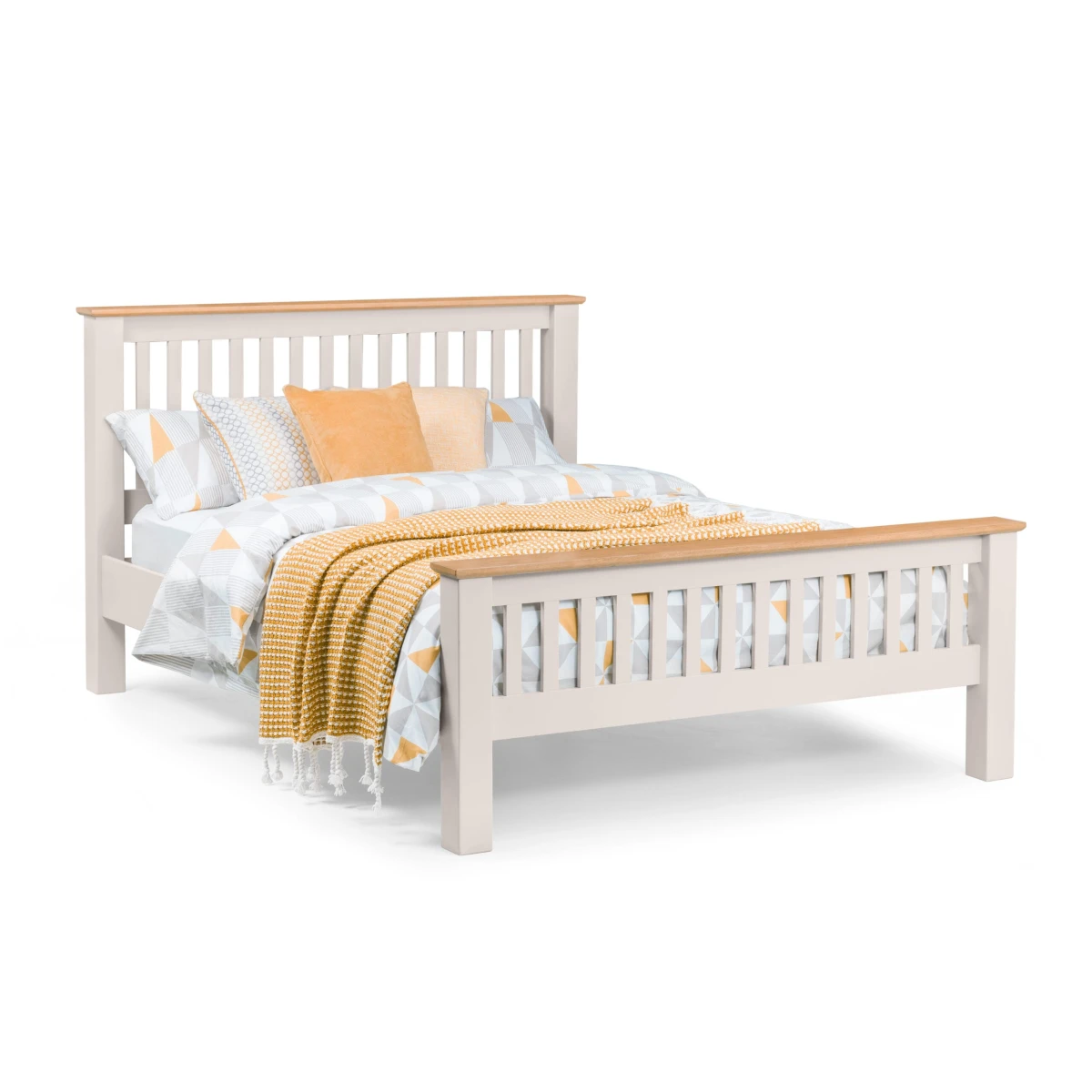 Jango Bed Solid White Oak135Cm