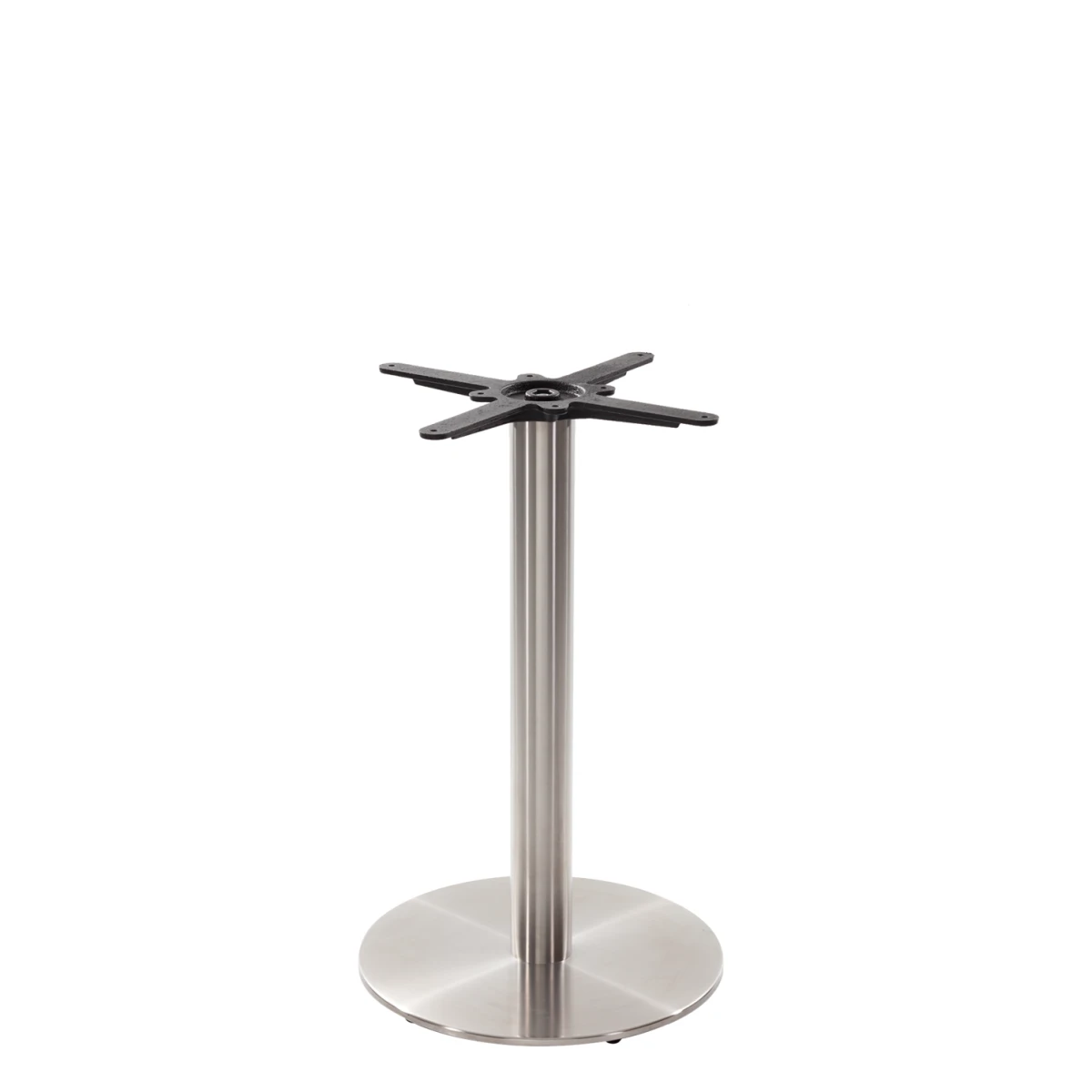 Round Stainless Steel Table Base - Medium - Height - 730 Mm