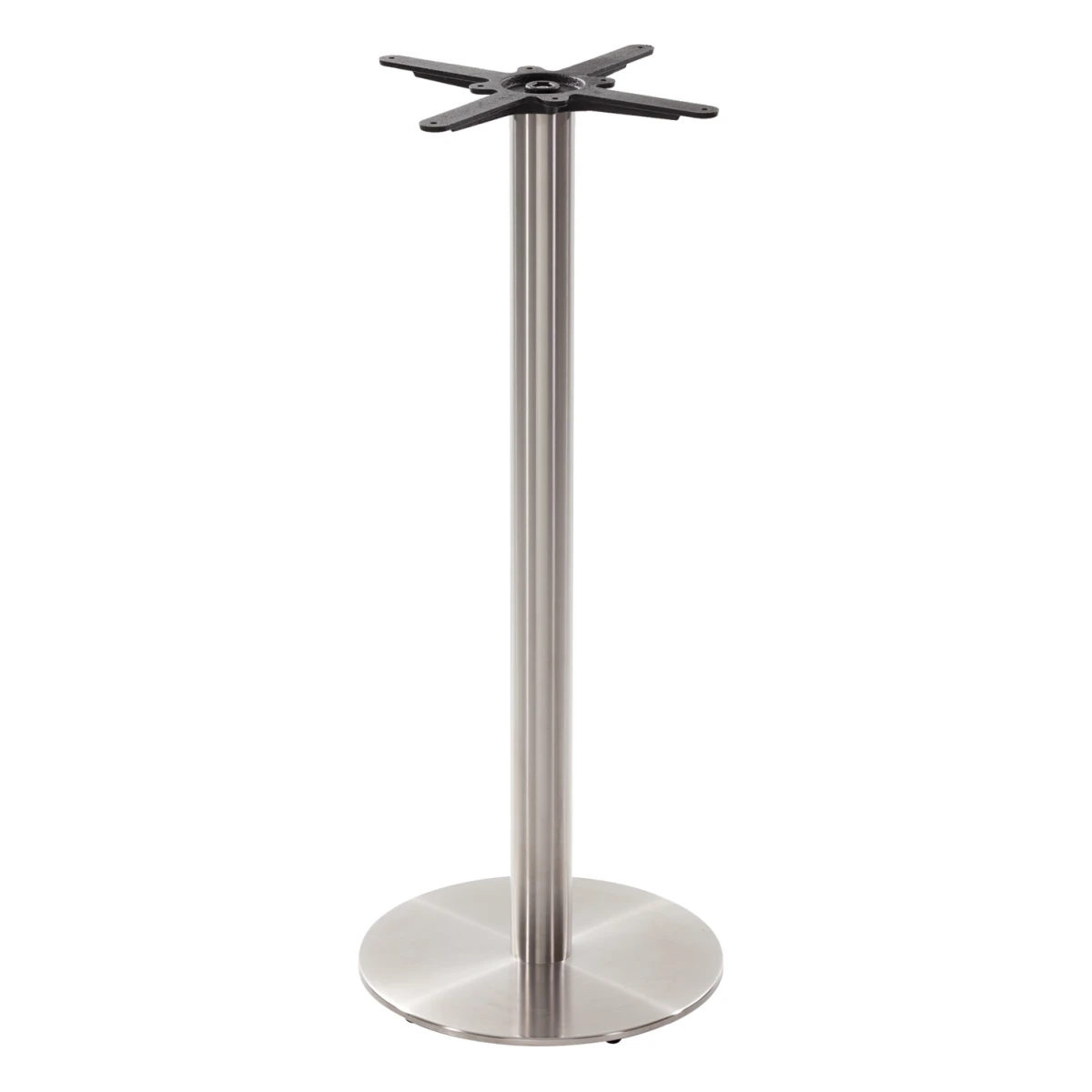 Round stainless steel table base - Medium 1050 mm