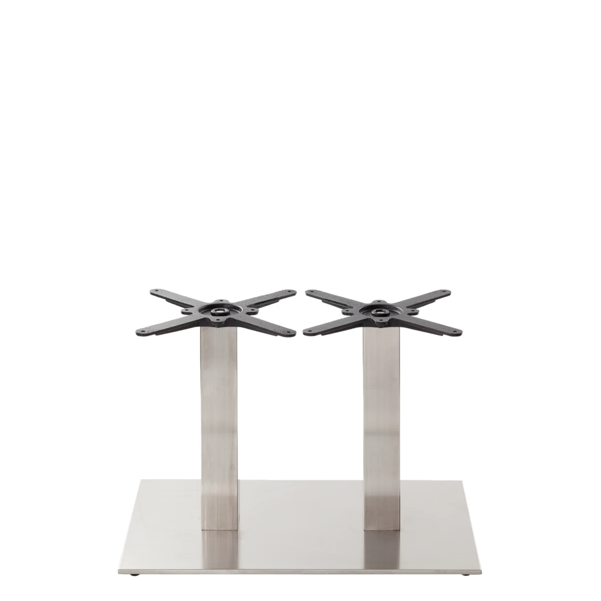 Rectangular Stainless Steel Table Base - Twin Coffee Height - 480 Mm