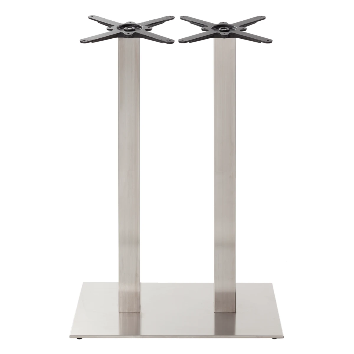 Rectangular stainless steel table base - Twin 1050 mm