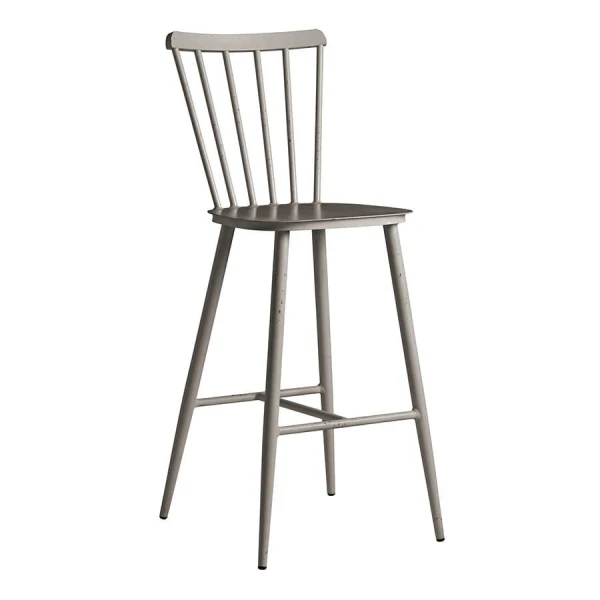 Spindle Bar Stool - Dark Grey - Alu Frame