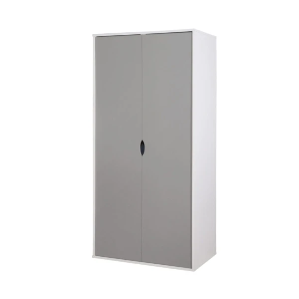 Dallone 2 Door Wardrobe White & Grey