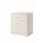 Renio  3 Drawer Chest White