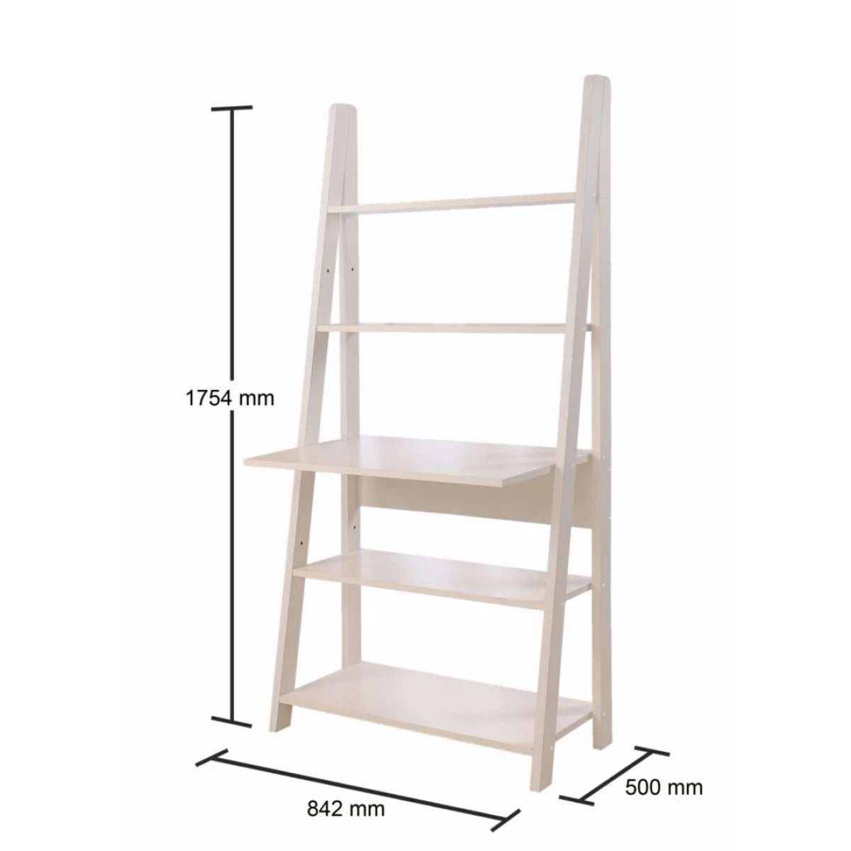 Kira Tall Ladder Desk White