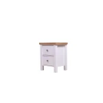 Cannory Nightstand With 2 Drawers White