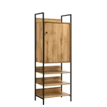 Kahra Storage Cabinet With 1 Door & 3 Shelves Kahra Oak