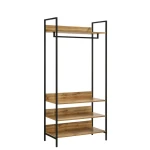 Kahra Open Wardrobe With 4 Shelves Kahra Oak