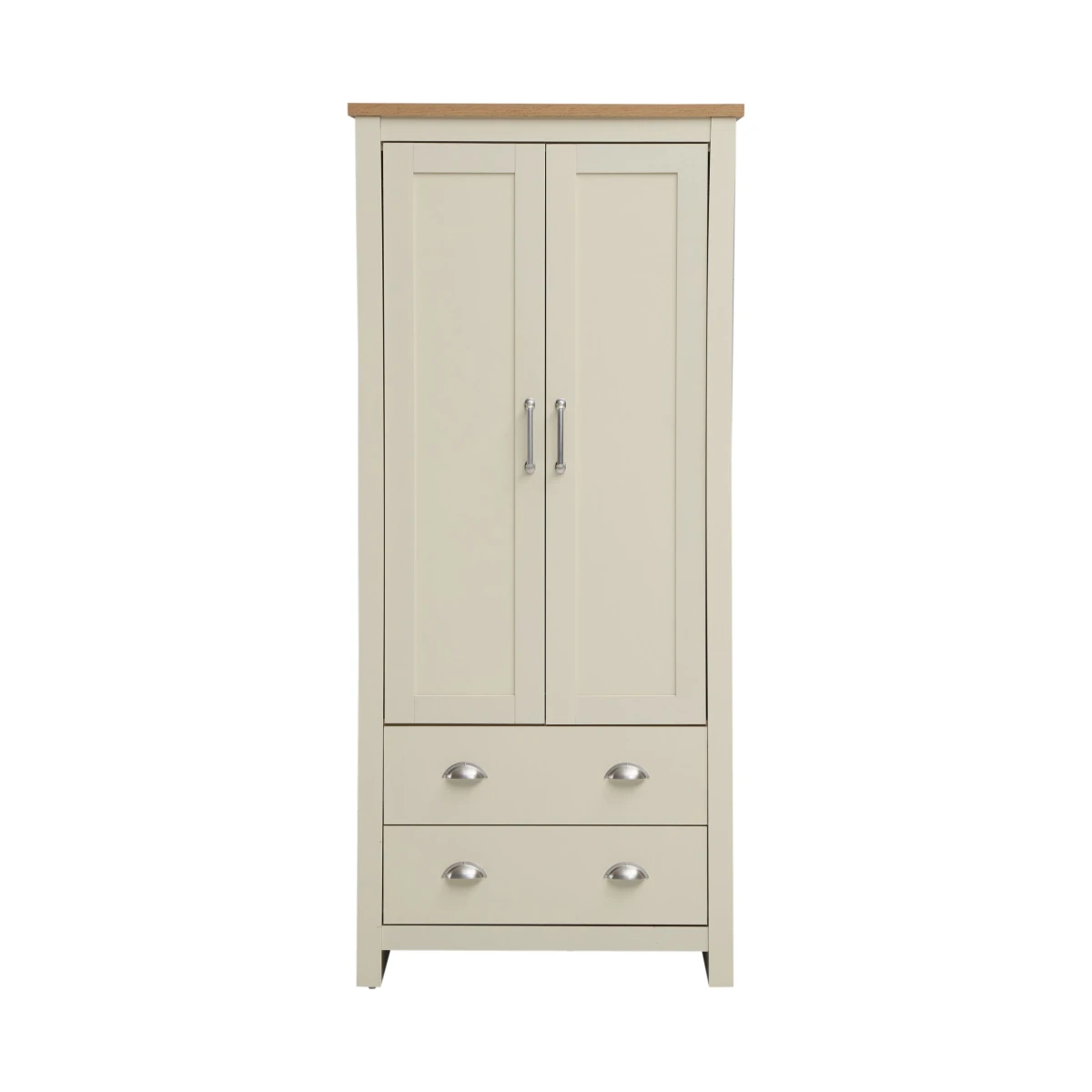 Cisnon Cream 2 Door Wardorbe 2 Drawers Cream