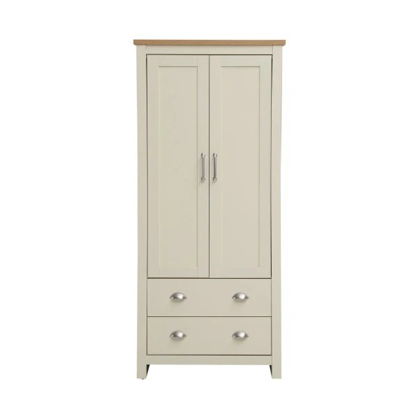 Cisnon Cream 2 Door Wardorbe 2 Drawers Cream