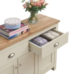 Cisnon Cream Sideboard With 3 Doors & 2 Drawers Cream - Image 4