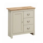 Cisnon Cream Sideboard With 1 Door & 3 Drawers Cream