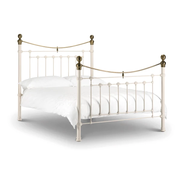 Ceaser Stone White Bed 135Cm