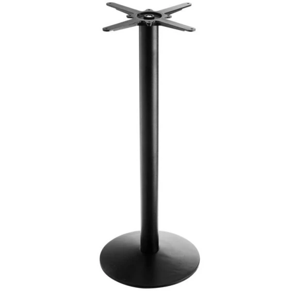 Arko Small Round Poseur Table Base Black Cast Iron