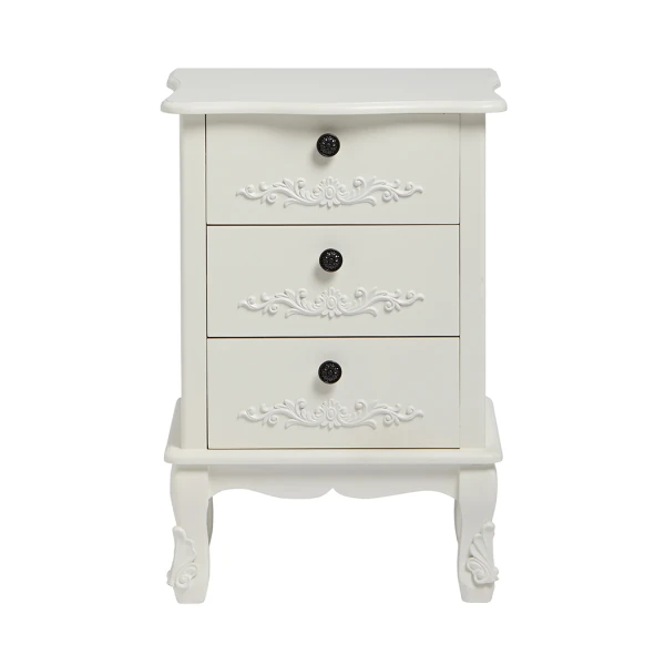 Anton 3 Drawer Chest White