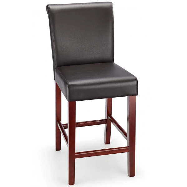 Sienna Walnut Frame Bar Stool Brown