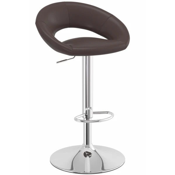 Serene Brown Breakfast Bar Stool Height Adjustable