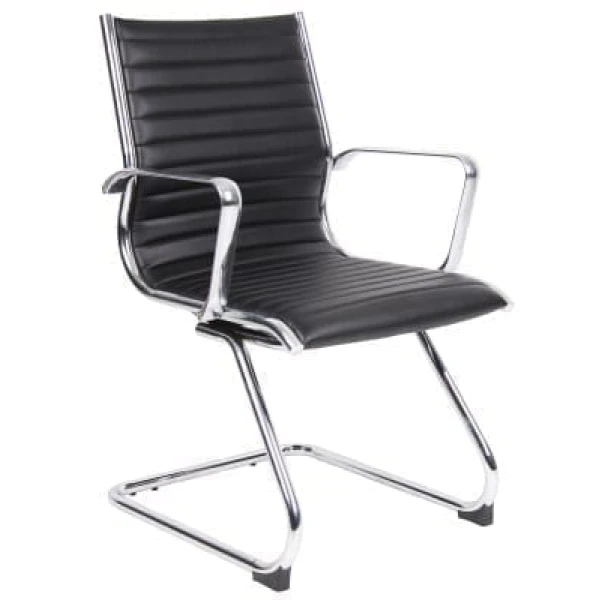 Barr Grain Leather Cantilever Office Chair