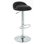 Gaor Adjustable Breakfast Bar Stool Black Leather