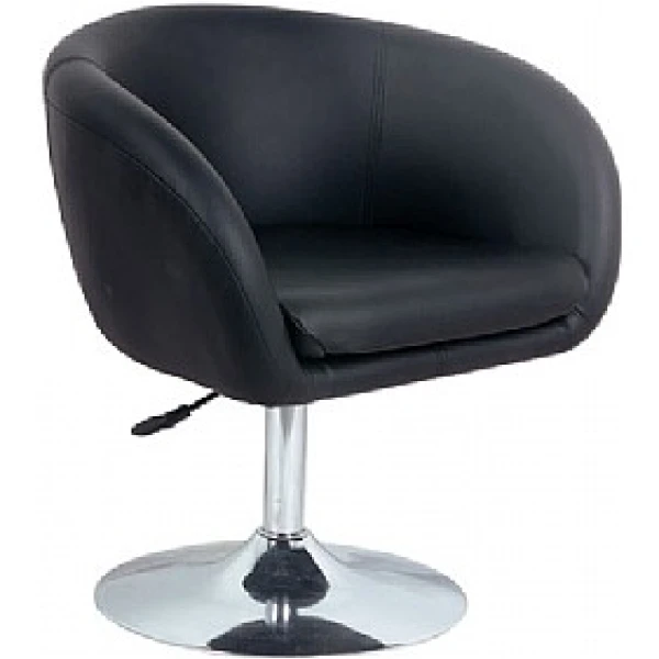 Bell Faux Leather Tub Chair Height Adjustable - Black