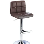 Cuborn Brown Bar Stool Faux Leather