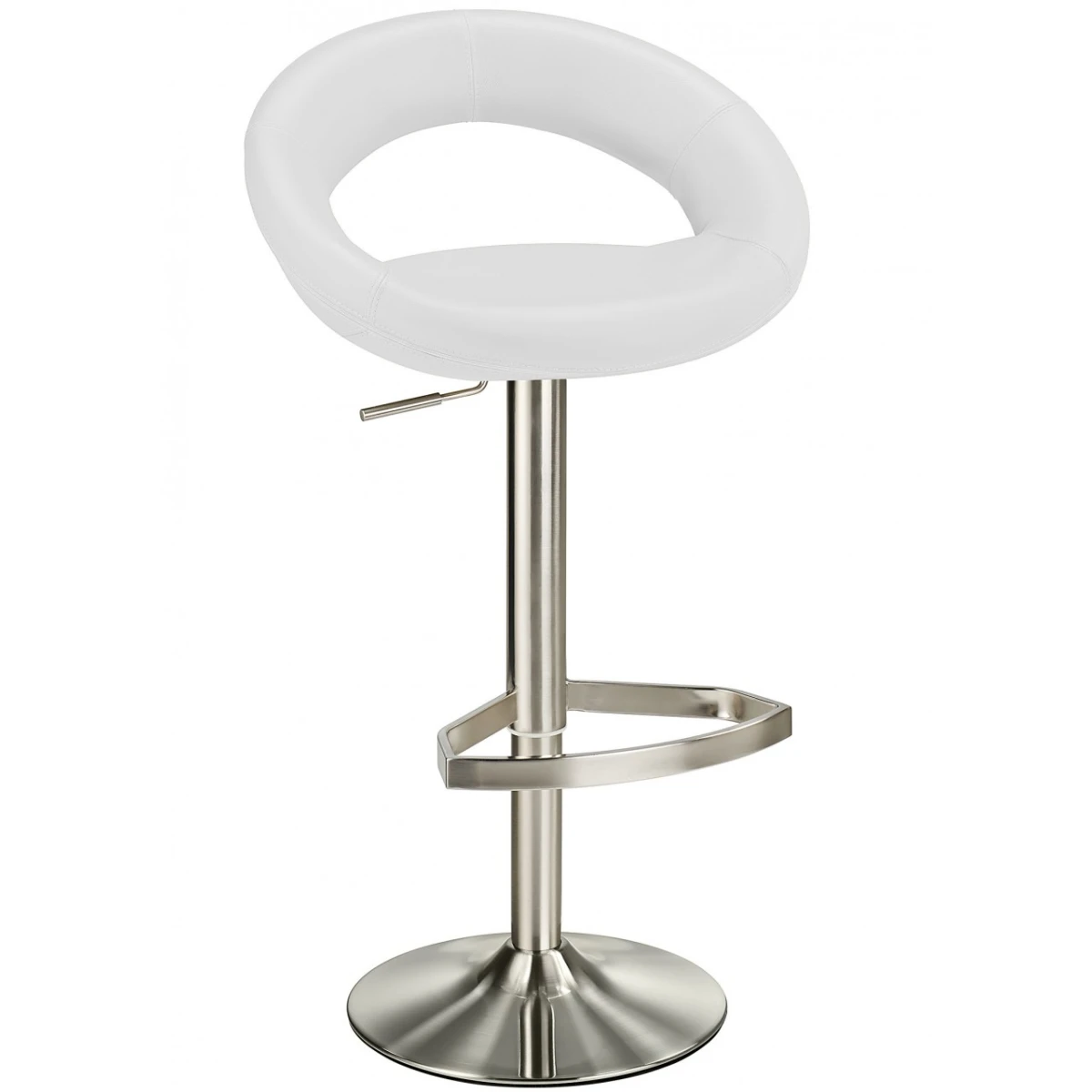 Lunar Adjustable Bar Stool White