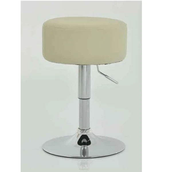 Low Bar Stool - Cream Height Adjustable