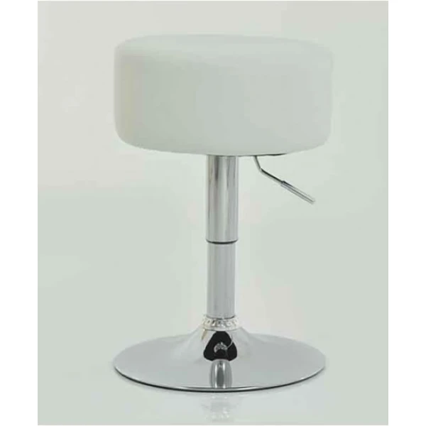 Low Small Bar Stool - White Stool