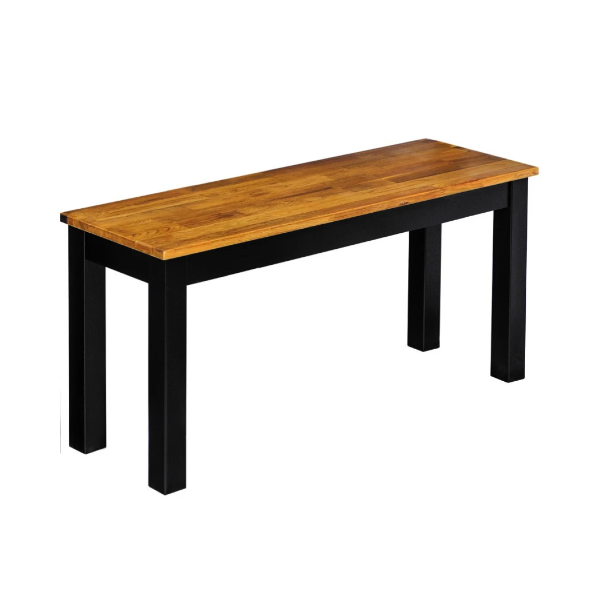 Copert Bench Black Frame-Oiled Wood