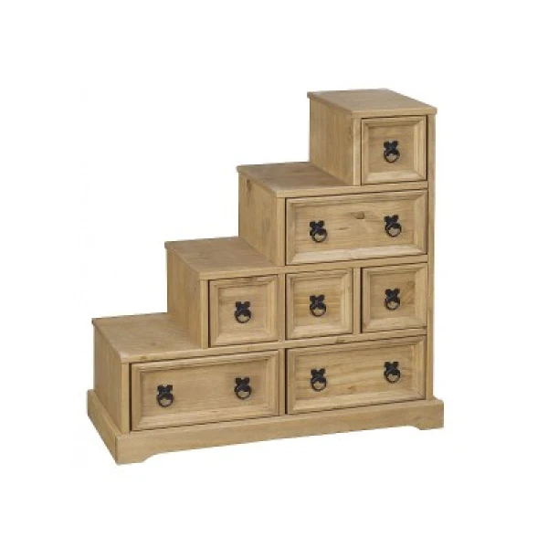 Carrie DVD Staircase Storage - Pine