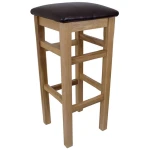 Crafty Oak Solid Wood Bar Stool