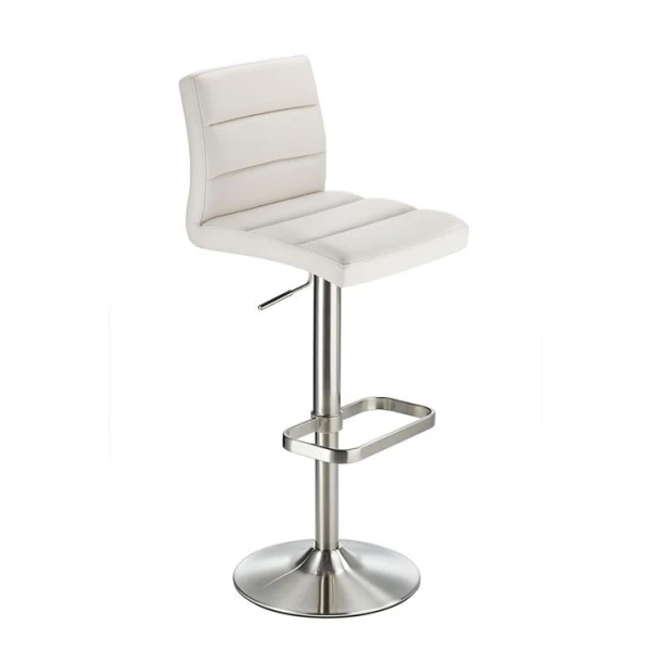 Swank Adjustable Bar Stool White