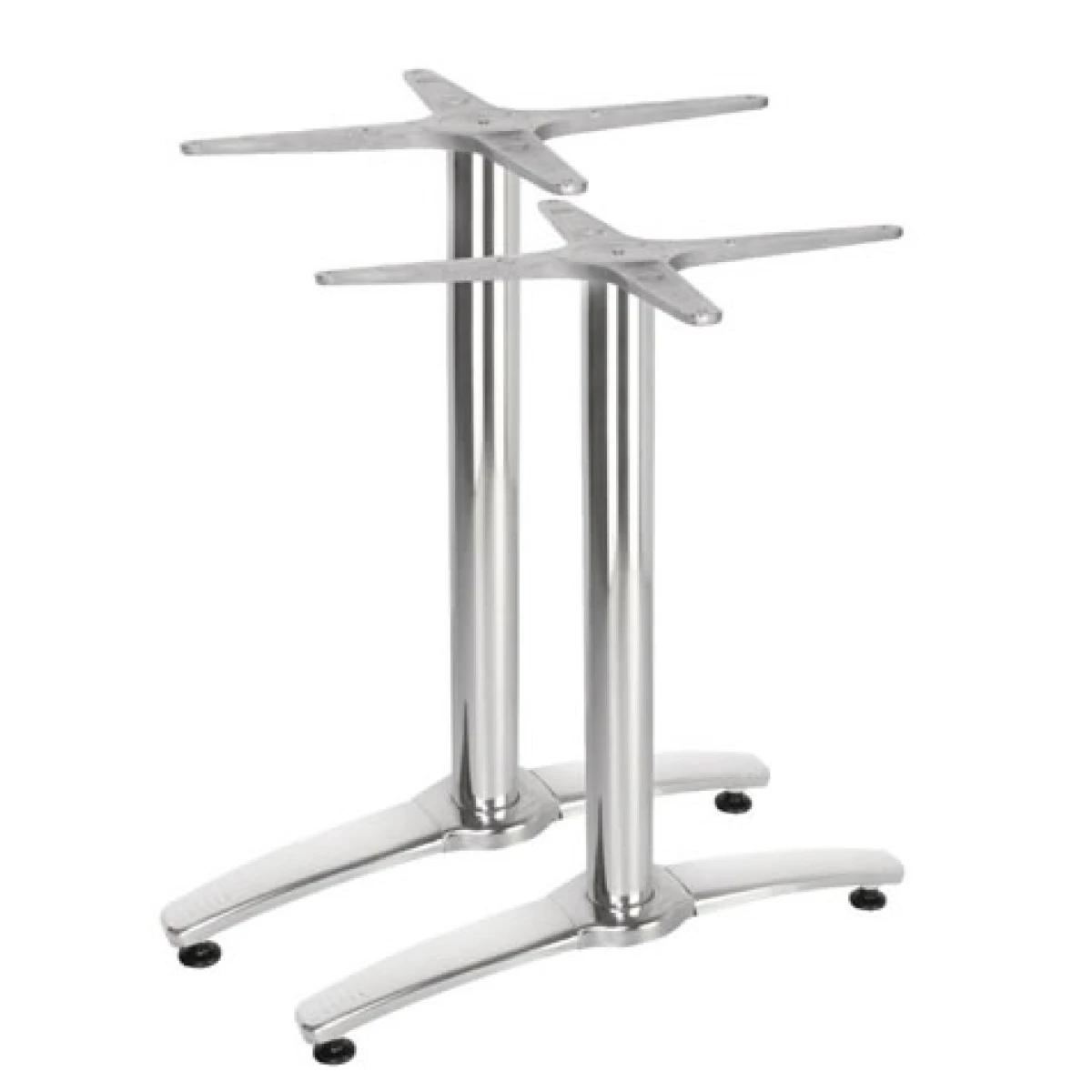 Alome Aluminium Twin Leg Table Base