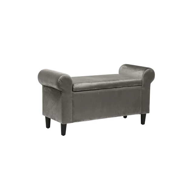 Hittney Storage Ottoman Grey