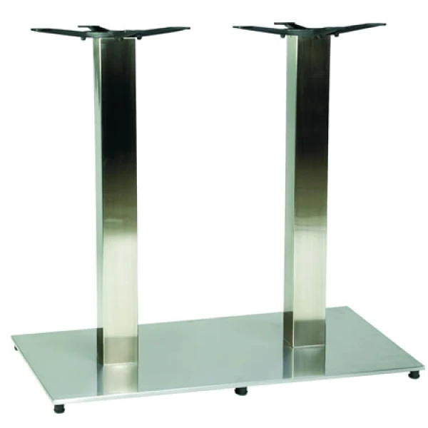 Zuton Twin Rectangular Stainless Steel Table Base