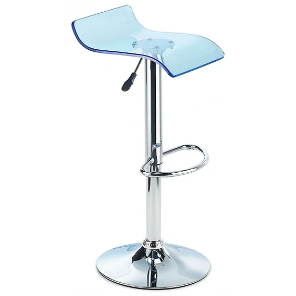 Tina Acrylic Bar Stool Height Adjustable - Blue