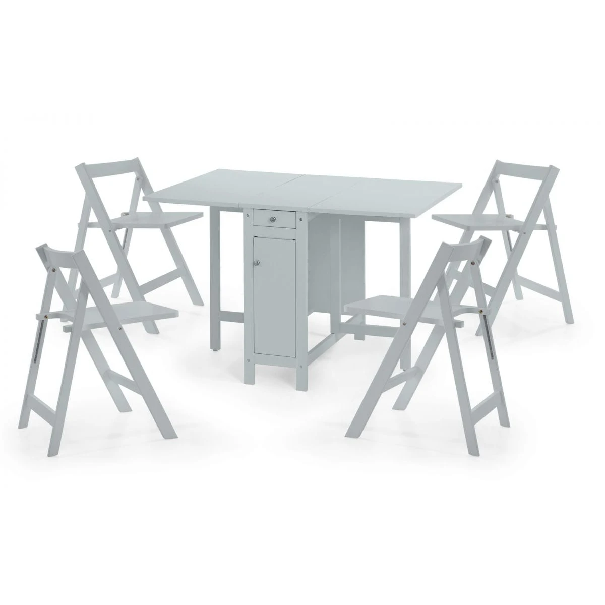 Cranny Folding Space Saver Table Set - Grey