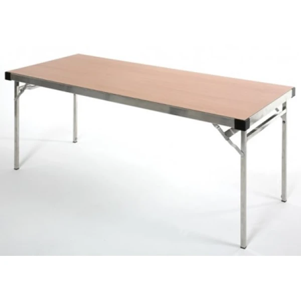 Arlene Large Lightweight Aluminium Table Beech Top -