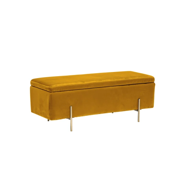 Lerny Storage Ottoman Mustard