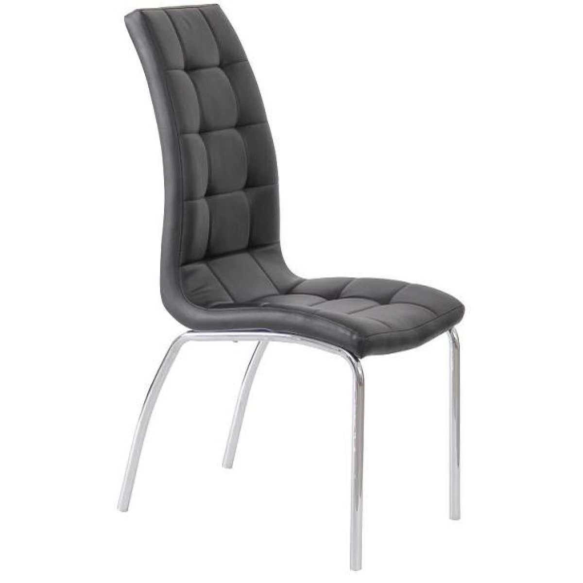 4 Luigi Chairs - Black Chrome Legs