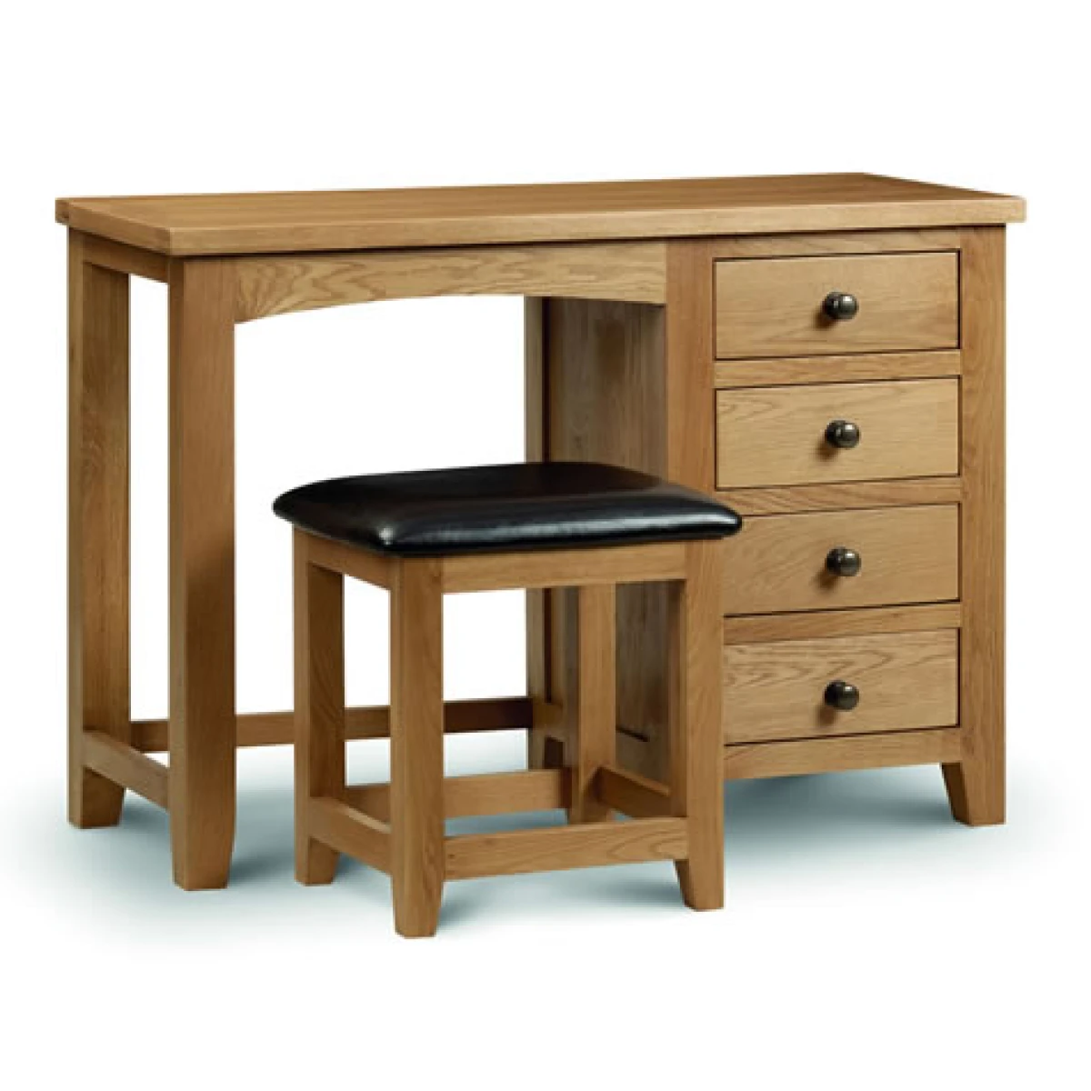 Rachel - Oak - Dressing Table - Single Pedestal -